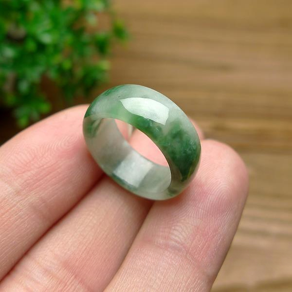 Rings - Green Jade Ring Natural Gemstone Jadeite