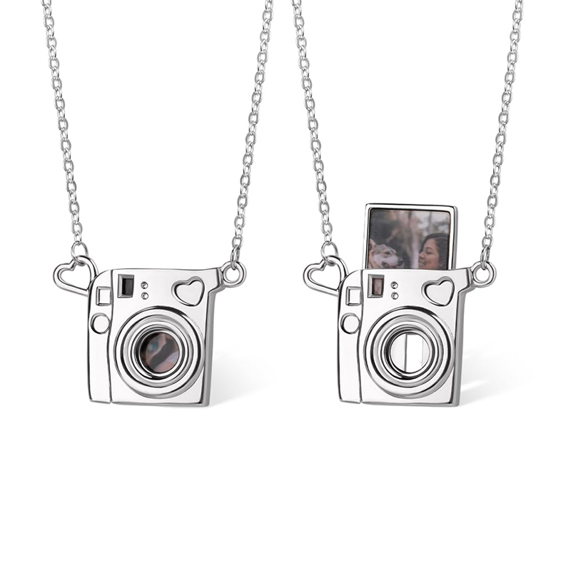 Heart Locket Necklace Photo - Customize Photo Brass Heart Necklace With