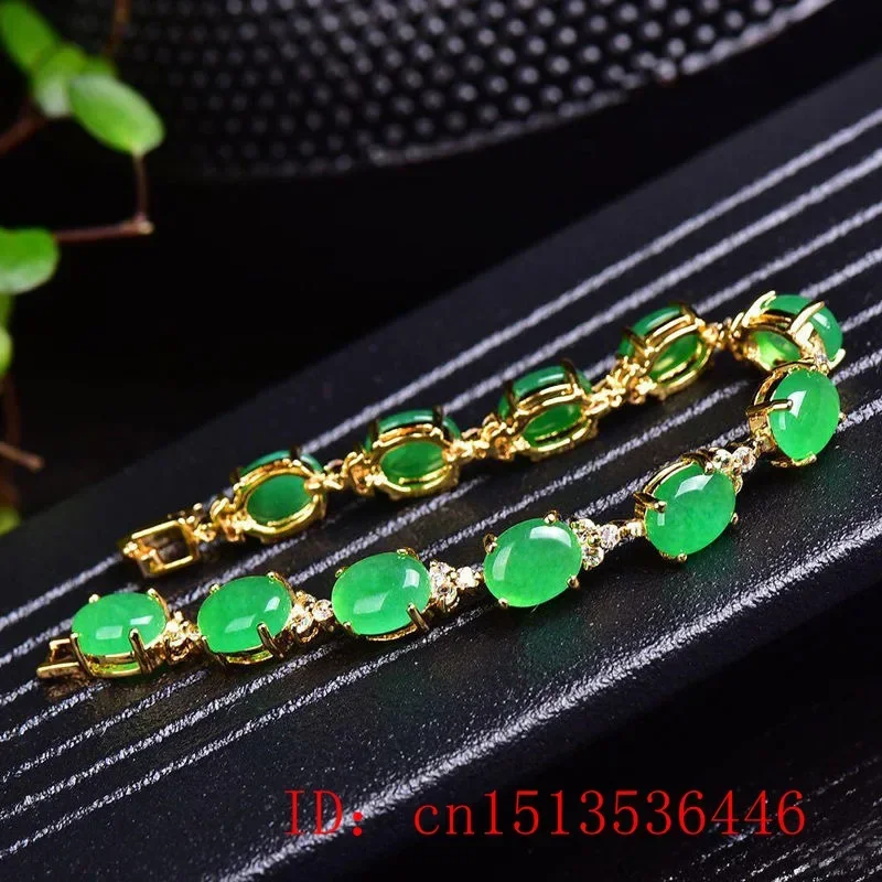 Natural Green Jade Agate LOVE  - Bracelets 评论和价格