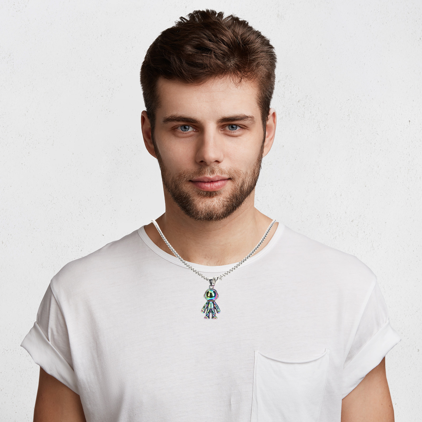 1Pair Matching Couple Necklace - Magnetic Couple Matching Necklaces 评论和价格