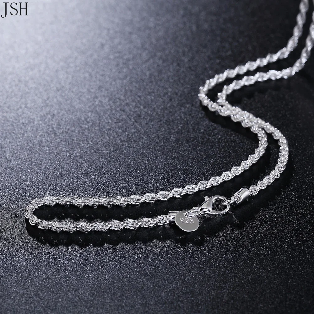 40-60cm wholesale 925 Sterling - 925 Sterling Silver Chain Necklace Men 评论和价格