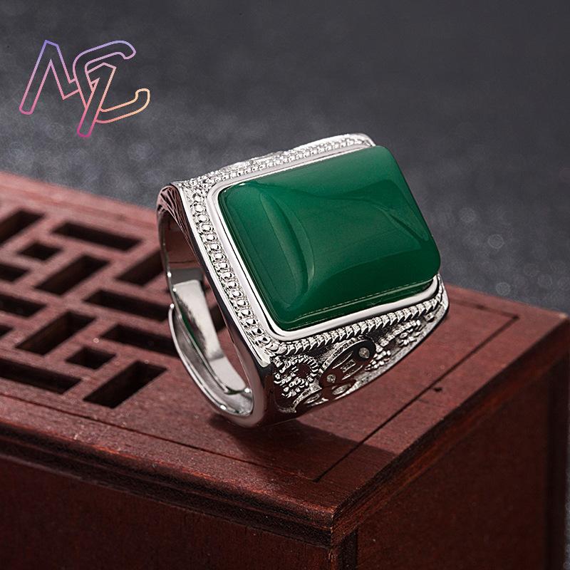 Green Natural Jade Rings Real  - Rings 评论和价格