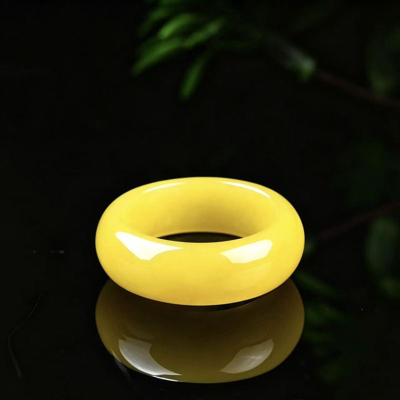Genuine A-grade jadeite ring w - Rings 评论和价格