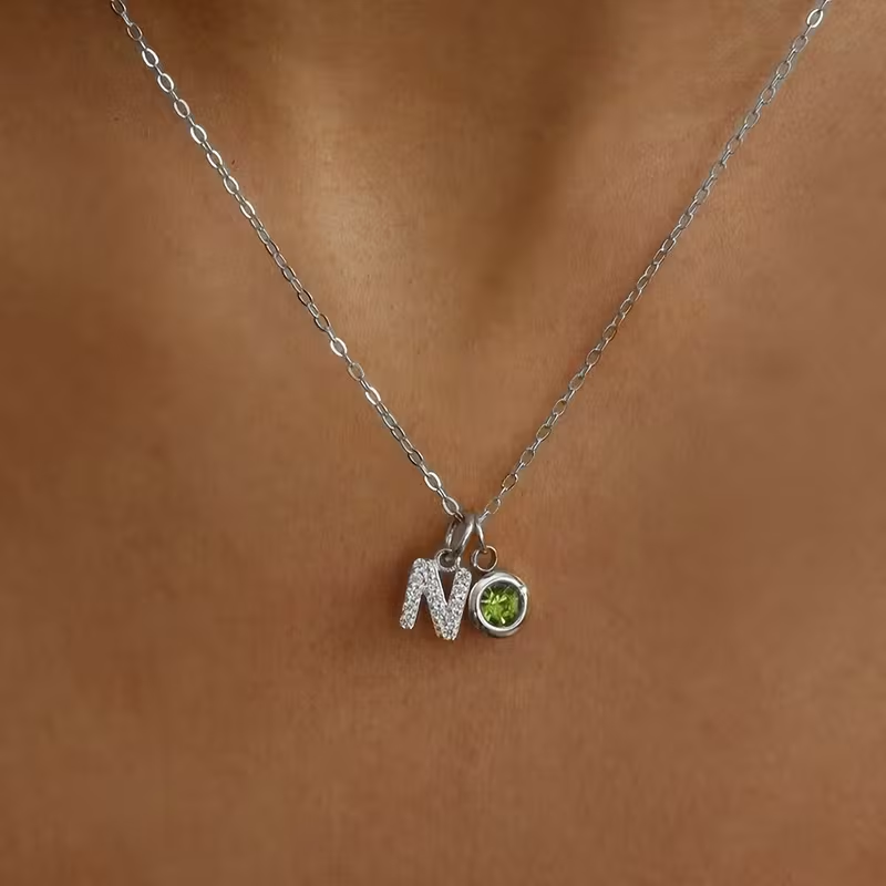 Custom A-Z Initial Letter Neck - Custom Name Necklace Stainless Steel 评论和价格