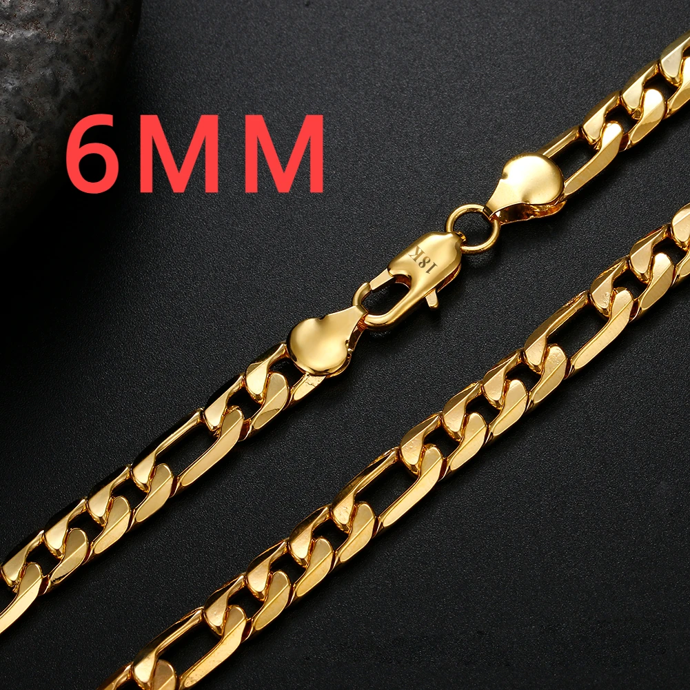 925 Sterling silver 18K gold N - 925 Sterling Silver Chain Necklace Men 评论和价格
