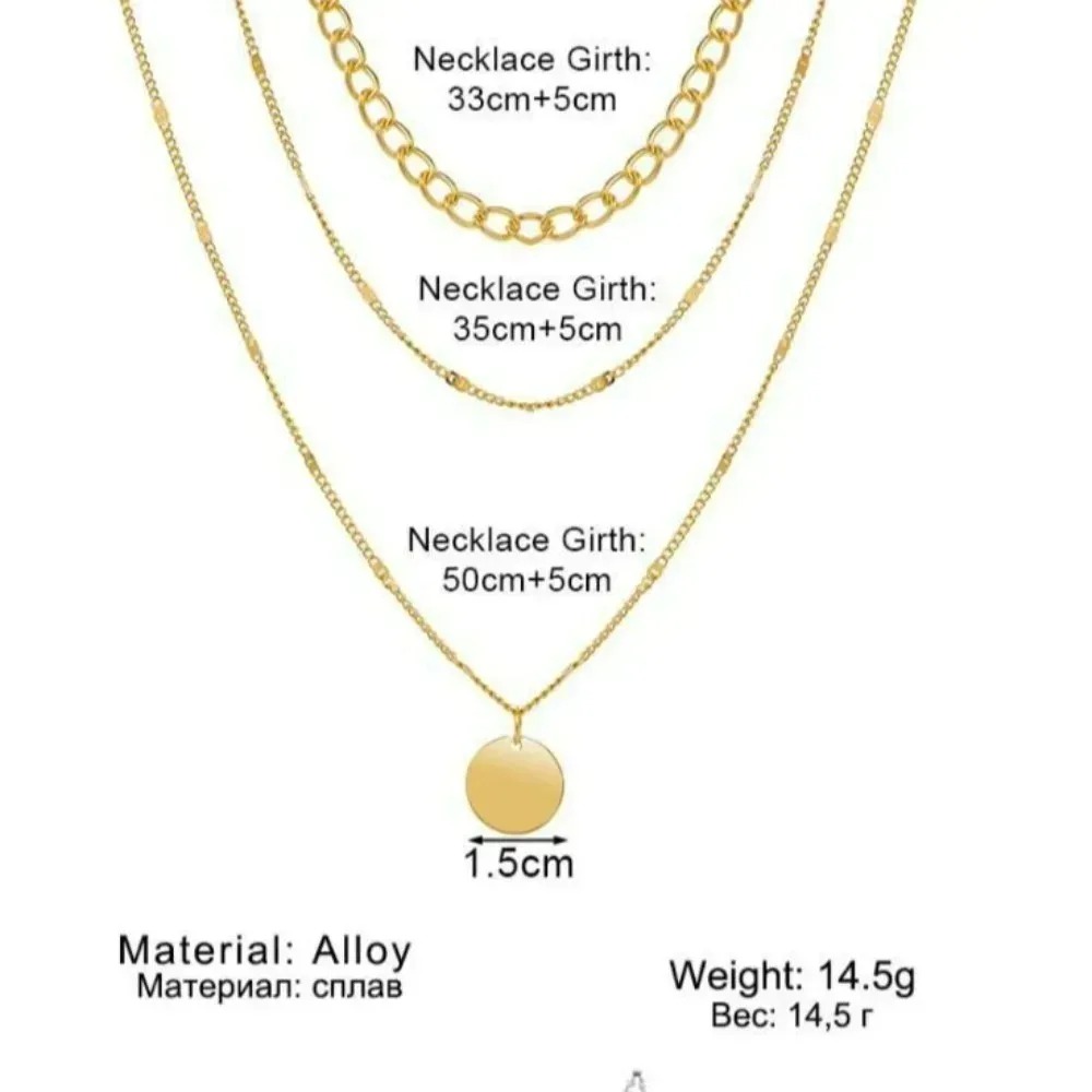 Aesthetic Fashion Retro Vintag - Layered Pendant Necklace Aesthetic 评论和价格