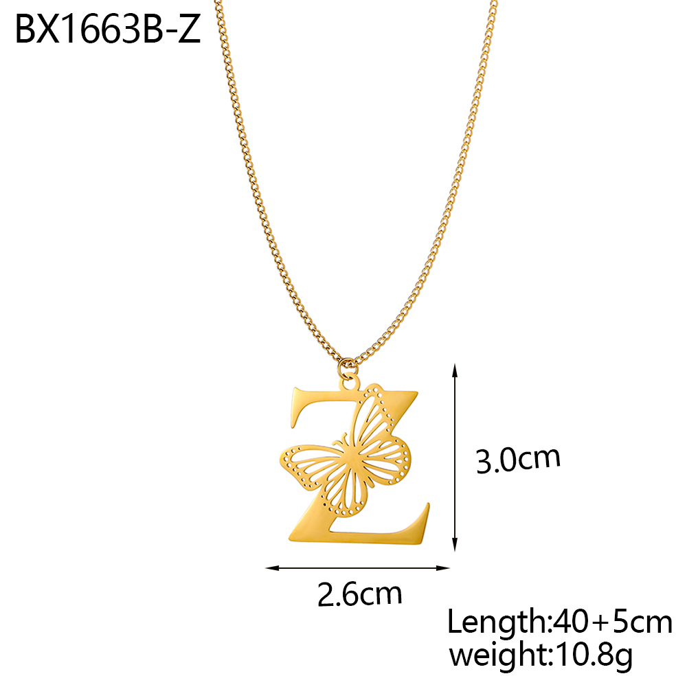CARLIDANA Dainty 18K Gold Plat - Initial Letter Necklace 18K Gold 评论和价格