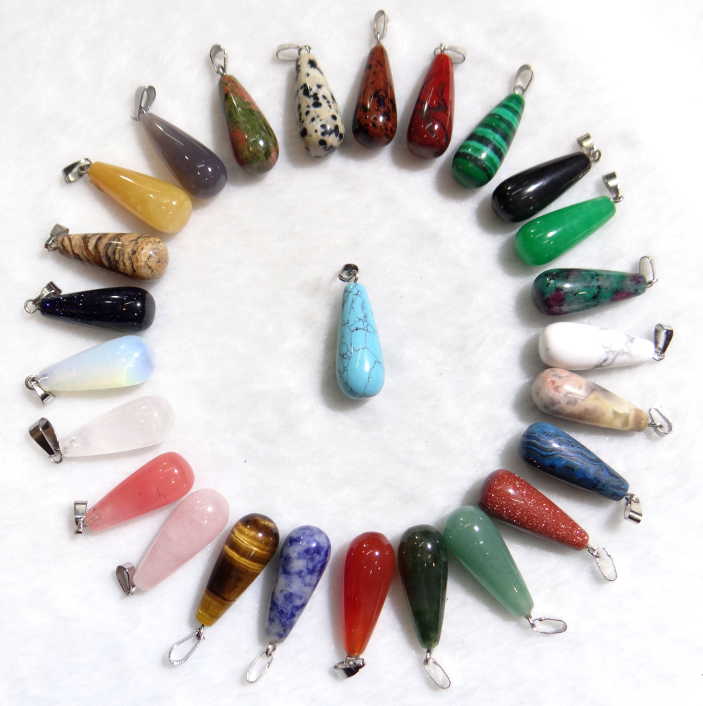 Wholesale Natural Stone Quartz - Crystal Pendant Necklace Natural Stone 评论和价格