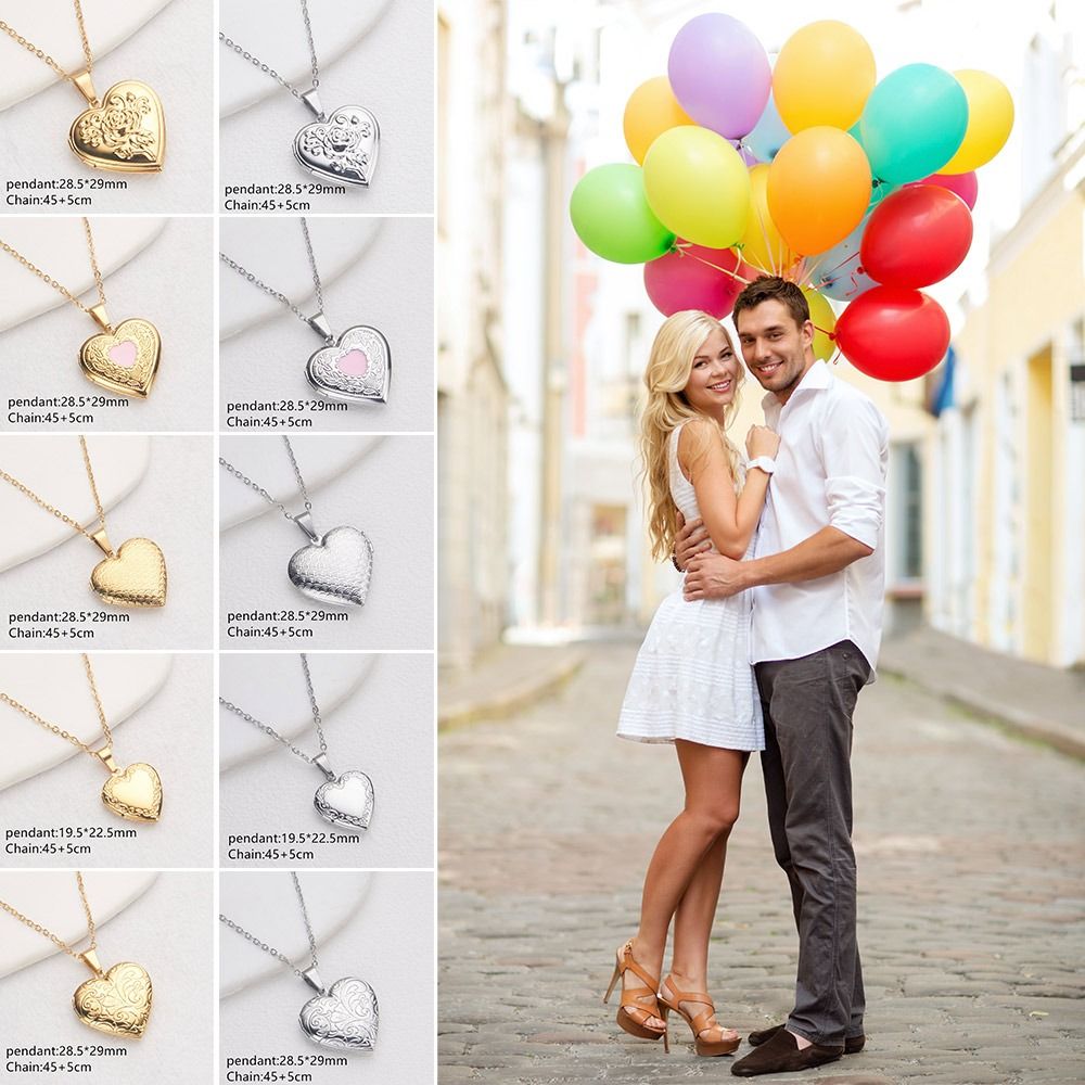 DIY Necklace Photo Picture Loc - Heart Locket Necklace Photo 评论和价格